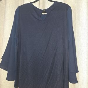 LOFT Navy Blue Blouse